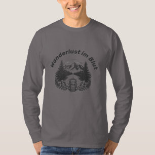 T-shirt Envie d'ailleurs dans le sang – Retro Hiking Shirt