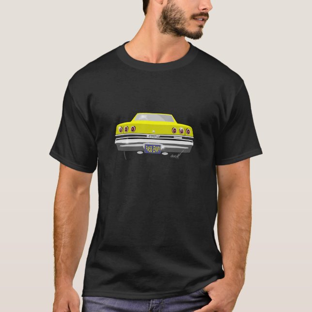 T-shirt Envie jaune de passage de 1965 Chevy (Devant)