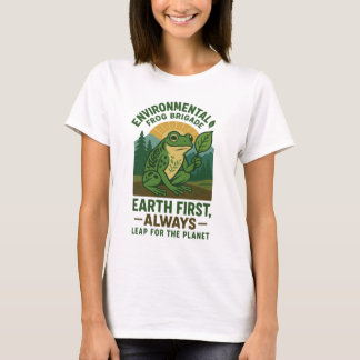 T-shirt Environmental Frog Brigade – Earth First, Always