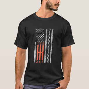 T-shirt Envoi manuel du drapeau américain à main levée
