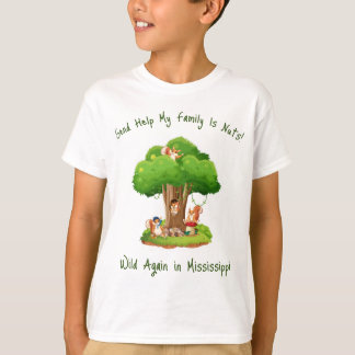 T-shirt Envoyer L'Aide Ma Famille Est Noix