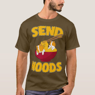 T-shirt Envoyer Noods Kawaii Gerbil Hamster Ramen Noodles