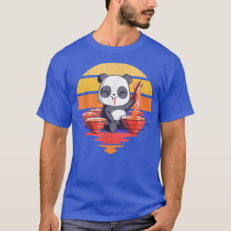 T-shirt Envoyer Noods Shirt Funny Ramen Noodle Panda Mange