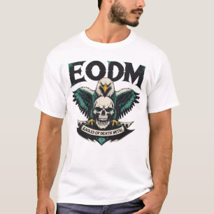T-shirt EODM Vintage Aigle et Crâne - Retro Rock Poster Ar