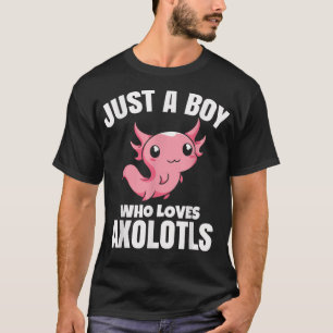 T-shirt Eotic Animal Lover Salamander Just A Boy Who Loves