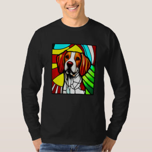 T-shirt Épagneul Breton - Vitrail Coloré Premium