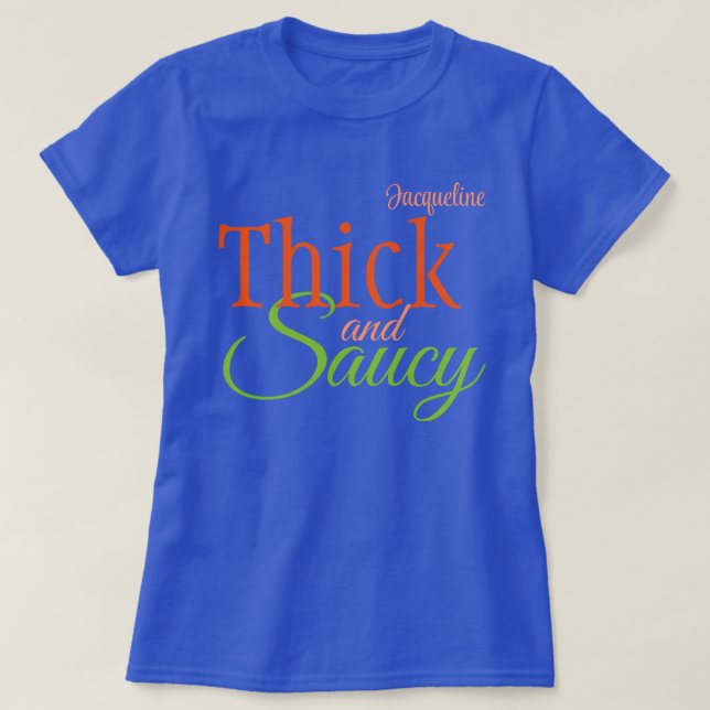 T-shirt Épais et souillé avec votre nom (Design devant)