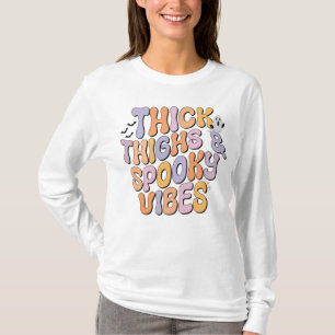 T-shirt Épaisseur des cuisses et des bandes Éffrayantes