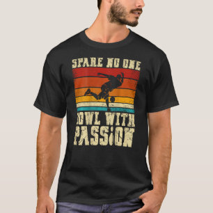 T-shirt Épargnez personne Bowl avec passion Backprint Bowl