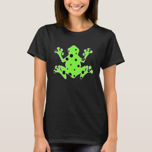 T-shirt Épaule de grenouille colorée Épaule d'amphibie Gre