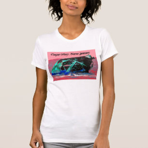 T-shirt Épave Abstraite rose