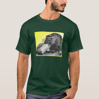 T-shirt Épave jaune de train