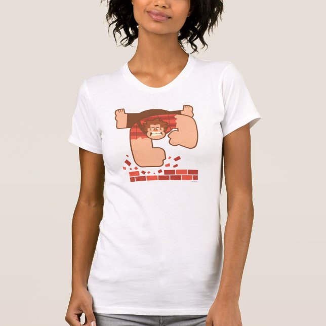 T-shirt Epave-le Ralph Pounding Bricks (Devant)