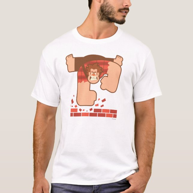 T-shirt Epave-le Ralph Pounding Bricks (Devant)