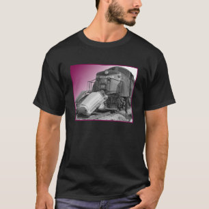 T-shirt Épave pourpre de train
