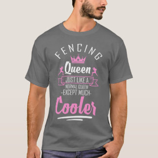 T-shirt Épée de sport Combat à l'épée Masque drôle fille