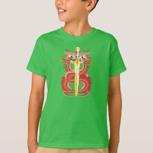 T-shirt Épée du Dragon Vert