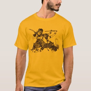 T-SHIRT ÉPÉE INDOUE ASIATIQUE DU SUD DES DIEUX HANUMAN