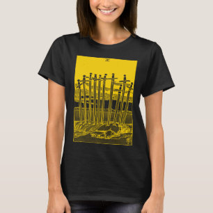 T-shirt ÉPÉE vintage CARTE TAROT DIX