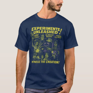 T-shirt Éperiments libérés Lab Movie Poster Halloween fu