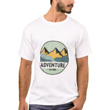 Epic Adventure Await - Bold Mountain Graphic T-Sh