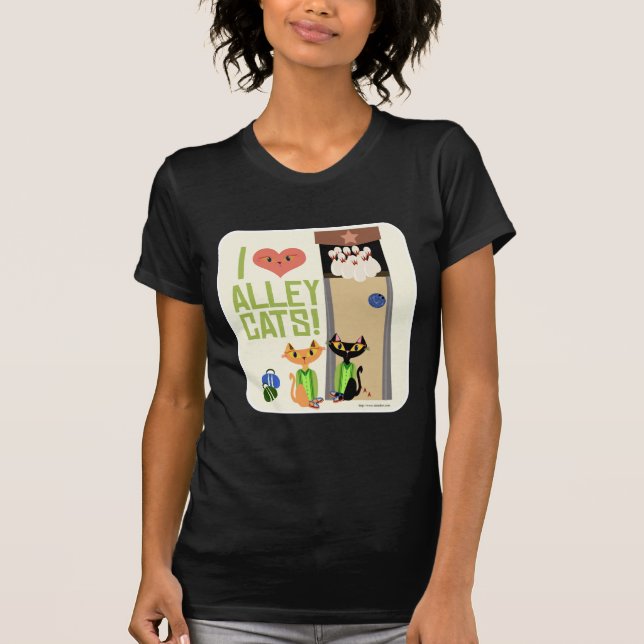 T-shirt Epic Alley Cats amusant Retro Cartographie Art Des (Devant)