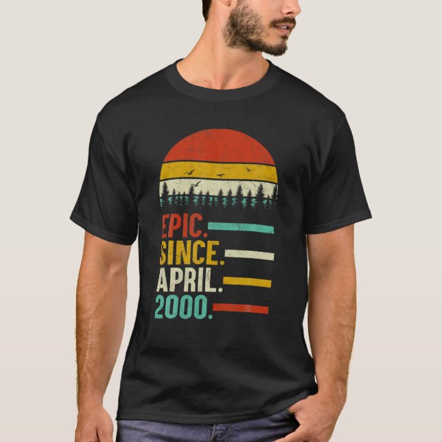 T-shirt Epic depuis avril 2000 20e anniversaire 20 ans G (Devant)