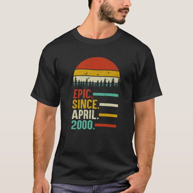 T-shirt Epic depuis avril 2000 20e anniversaire 20 ans G (Devant)