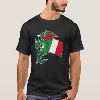 T-shirt Epic Italian Dragon Proud Italy Flag