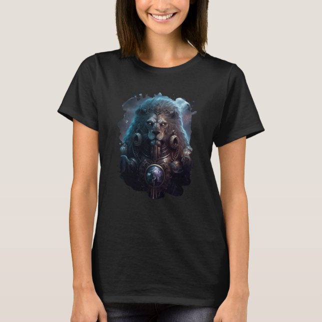 T-shirt Epic Leo the zodiac sign of strength  2 (Devant)