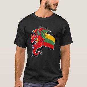 T-shirt Epic Lituanie Dragon Fière Lituanie Drapeau