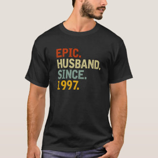 T-shirt Epic Mari Depuis 1997 - Funny 25E Mariage Anniv