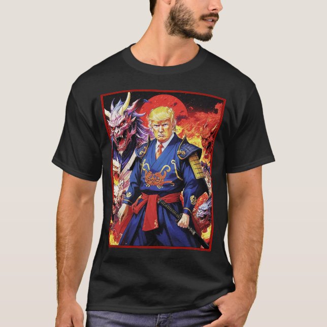 T-shirt Epic Trump Samurai Anime (Devant)
