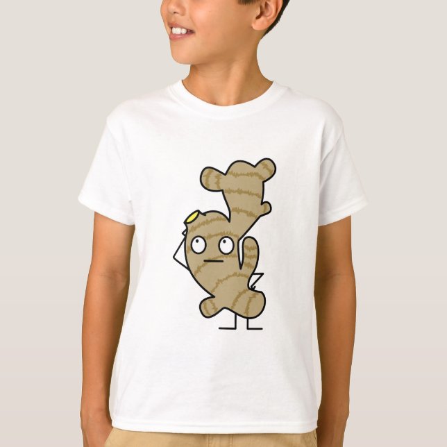T-shirt Épice asiatique saine de racine de gingembre (Devant)