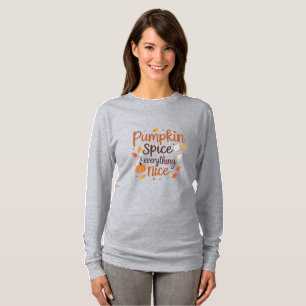 T-shirt Épice citrouille & Tout Nice Automne Minimaliste