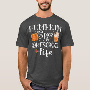 T-shirt Épices citrouilles et vie d'école à domicile autom