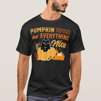 T-shirt Épices citrouilles Tout Nice Amoureux de les chats