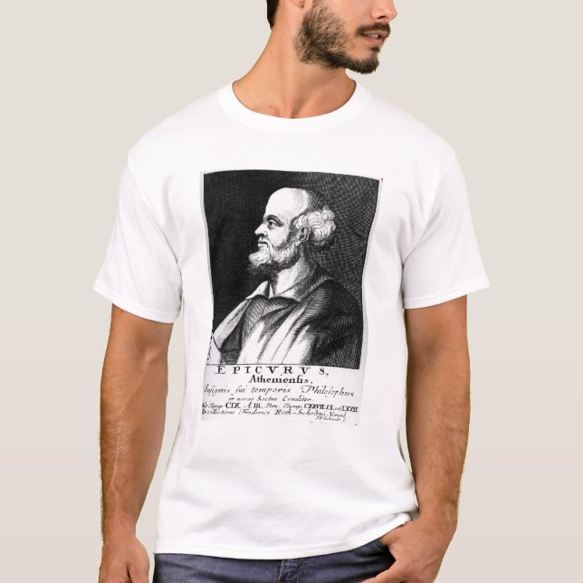 T-shirt Epicurus, gravé par Johann Fredrich Schmidt (Devant)