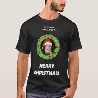 T-shirt Epicurus Vous Souhaite Un Joyeux Noël
