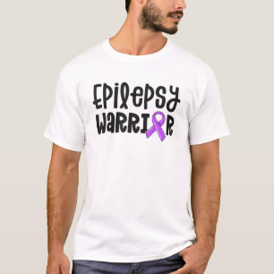 T-shirt Epilepsie Guerrier Chemise Enfants Ribbon violet L