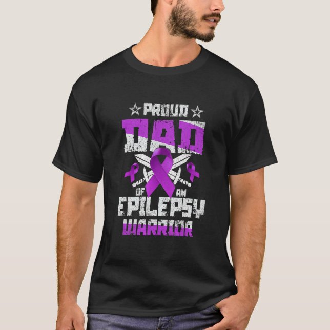 T-shirt Epilepsie Guerrier Papa Fier Epilepsie Sensibilisa (Devant)