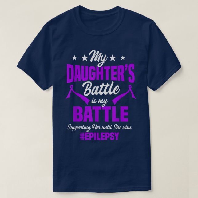 T-shirt Epilepsie Sensibilisation Ribbon Saisie Trouble Pa (Design devant)