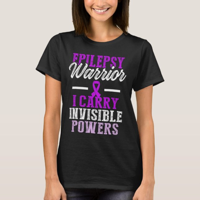 T-shirt Epilepsy Awareness Epileptic Warrior Survivor 11  (Devant)