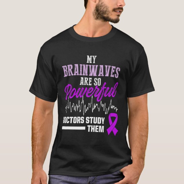 T-shirt Epilepsy Awareness Epileptic Warrior Survivor 21  (Devant)