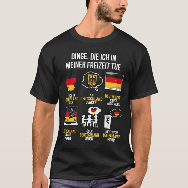 T-shirt Épinette de Deutschland | Lustiger Freizeit Allema (Devant)