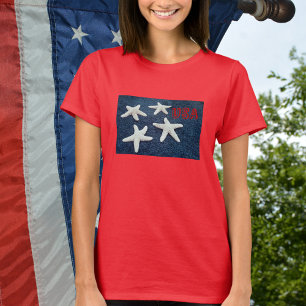 T-shirt Épinette rouge blanche et bleue