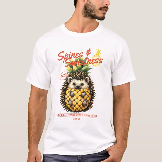 T-SHIRT ÉPINETTES ET ANANAS EN TÊTE DOUCE (Devant)