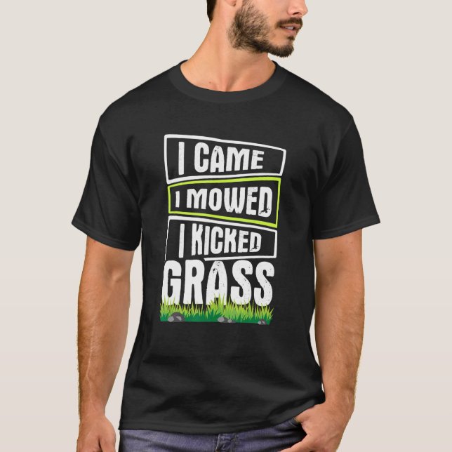 T-shirt Épingle De Pelouse Je Suis Venu J'Ai Râté J'Ai Épa (Devant)