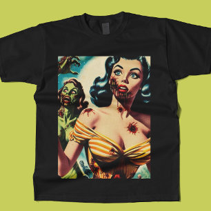 T-shirt Épingle Déplaisante vintage Zombie