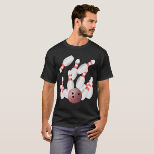 T-shirt Épingles de bowling et balle de bowling